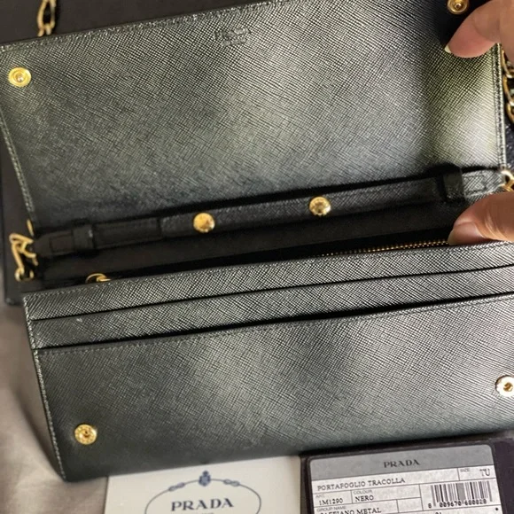 ‼️SOLD‼️ Prada Saffiano Metal Nero Crossbody Bag - Picture 7 of 8